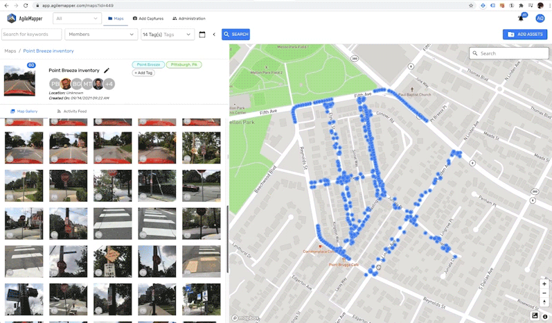 AgileMapper platform interface