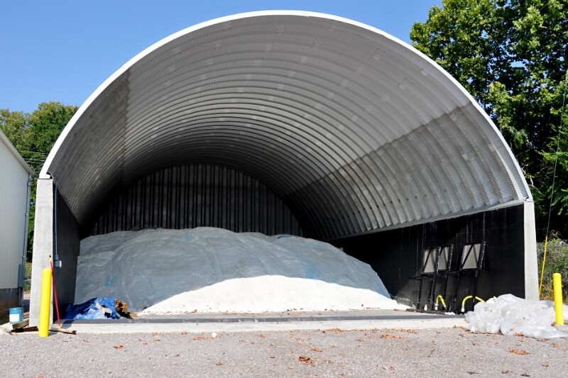 Rock salt storage