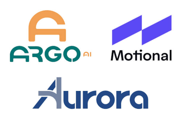 Autonomous vehicle company logos
