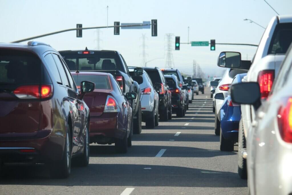 Traffic on the highway