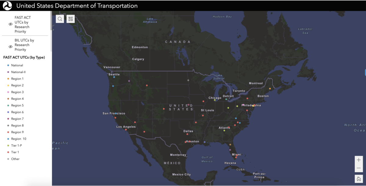 USDOT Awards 435 million to 34 University Transportation Centers